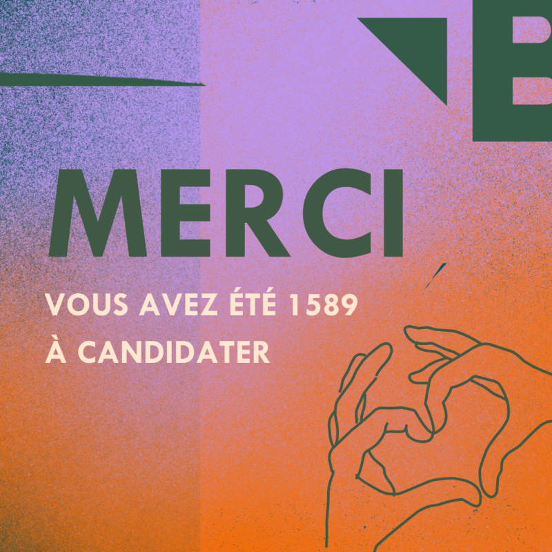 1589 Candidatures reçues