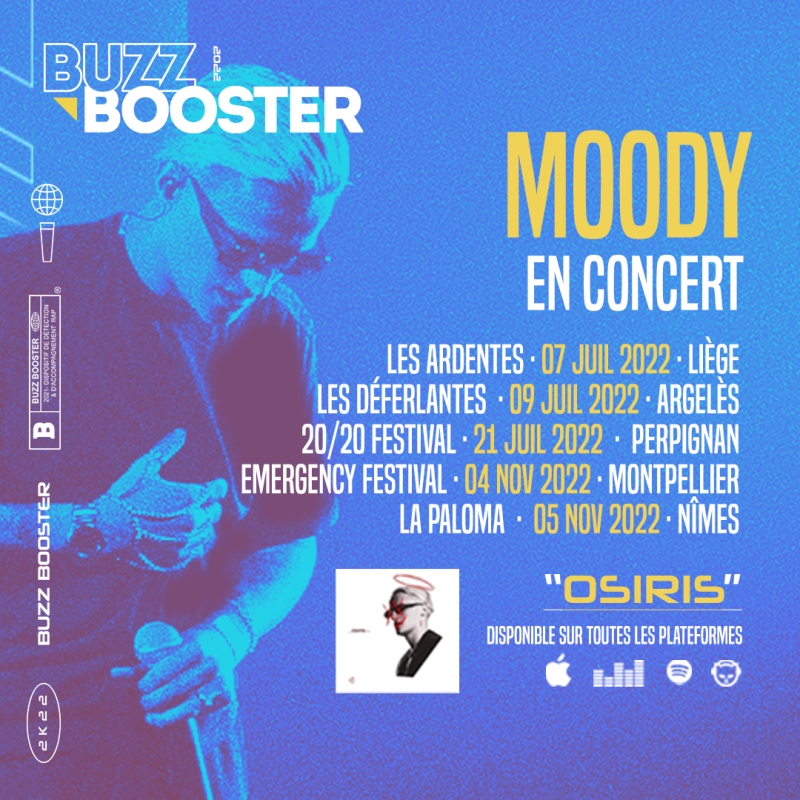 Retrouvez Moody, en concert cet été